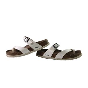 Birkenstock Betula Womens White Leather Sandal Flip Flops Size 9